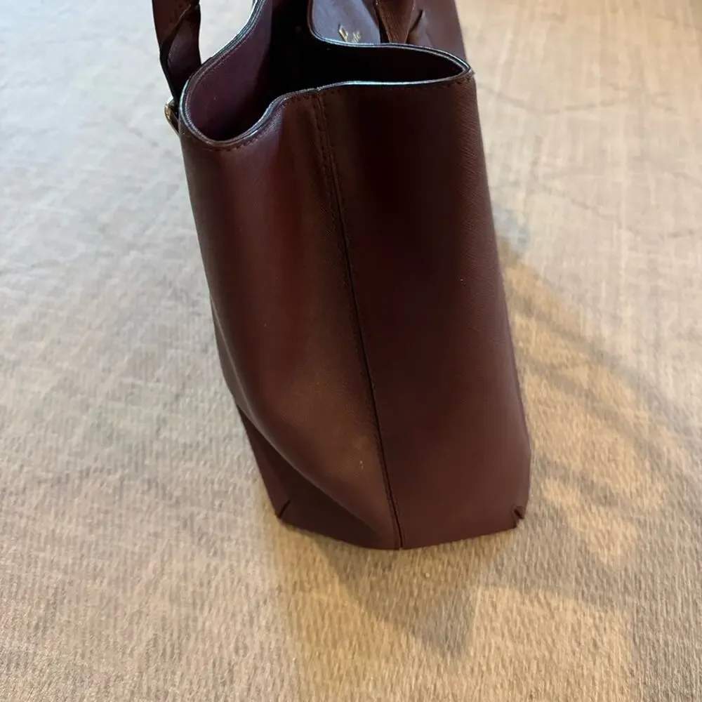 Kate Spade Cove Street Airel Large Leather Tote in Plum Purple